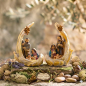 Preview: Krippenfiguren Heilige Familie im Flügel klein, 2er Set, ca. 4,5 cm, K 064-5